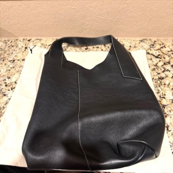 BANANA REPUBLIC VIDA BAG Black large leather slouchy bag excellent! - Picture 4 of 10